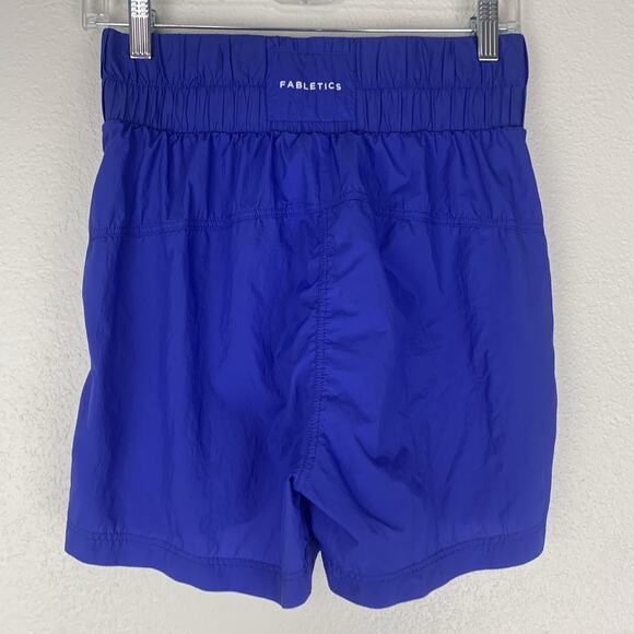Fabletics Shorts Womens Small‎ Ultra High-Waisted Piped Nylon Lightweight Gym S - Picture 4 of 10